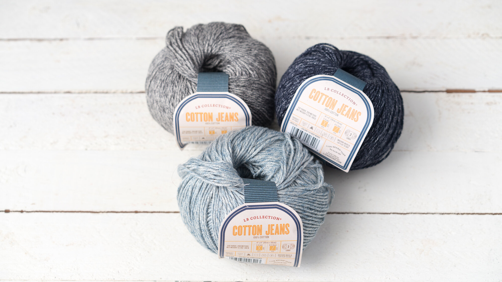 Woven test with Lion Brand - LB Collection Cotton Jeans