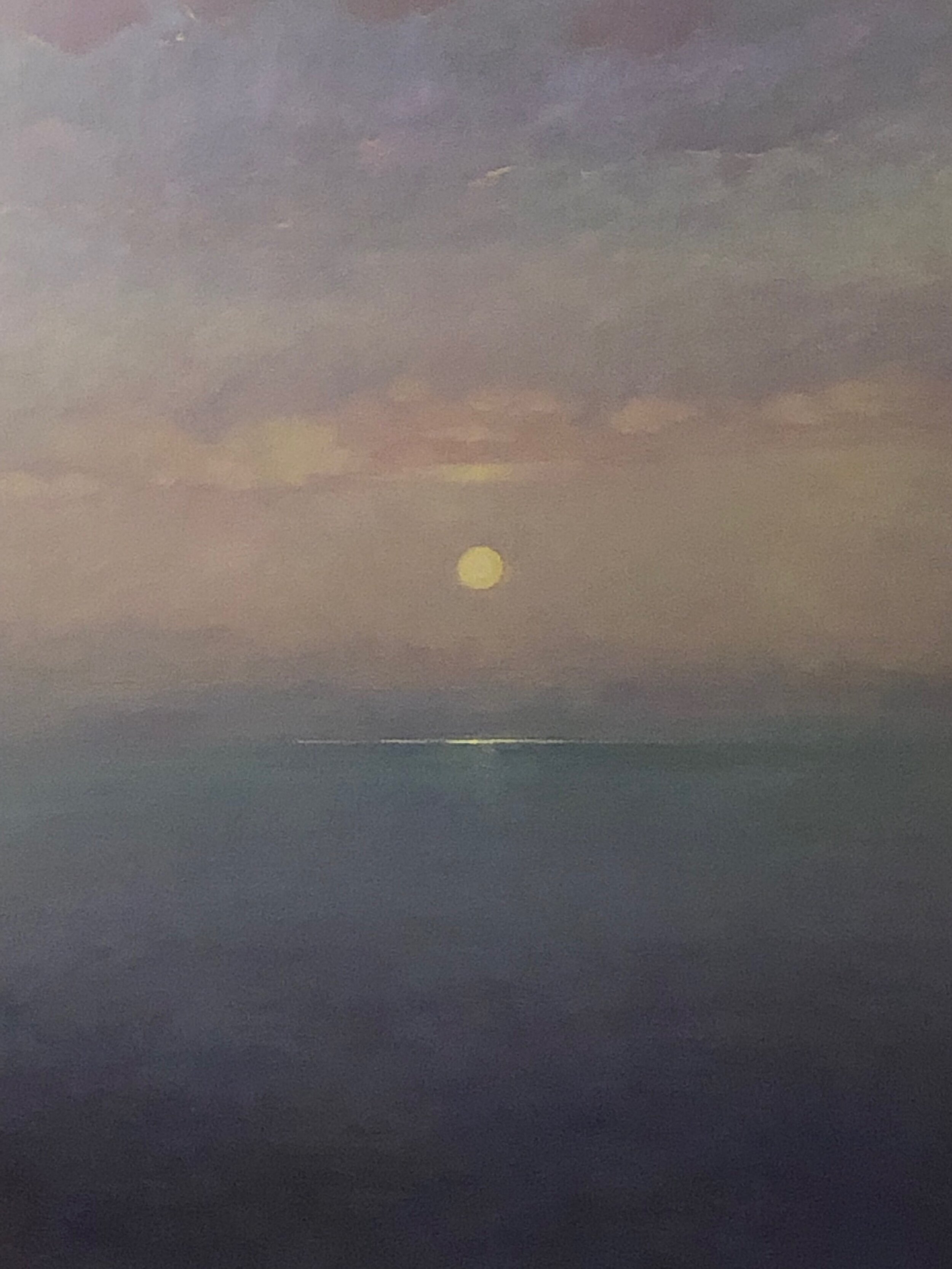 Ocean Moon, 2020. Oil on canvas, 48 x 36.