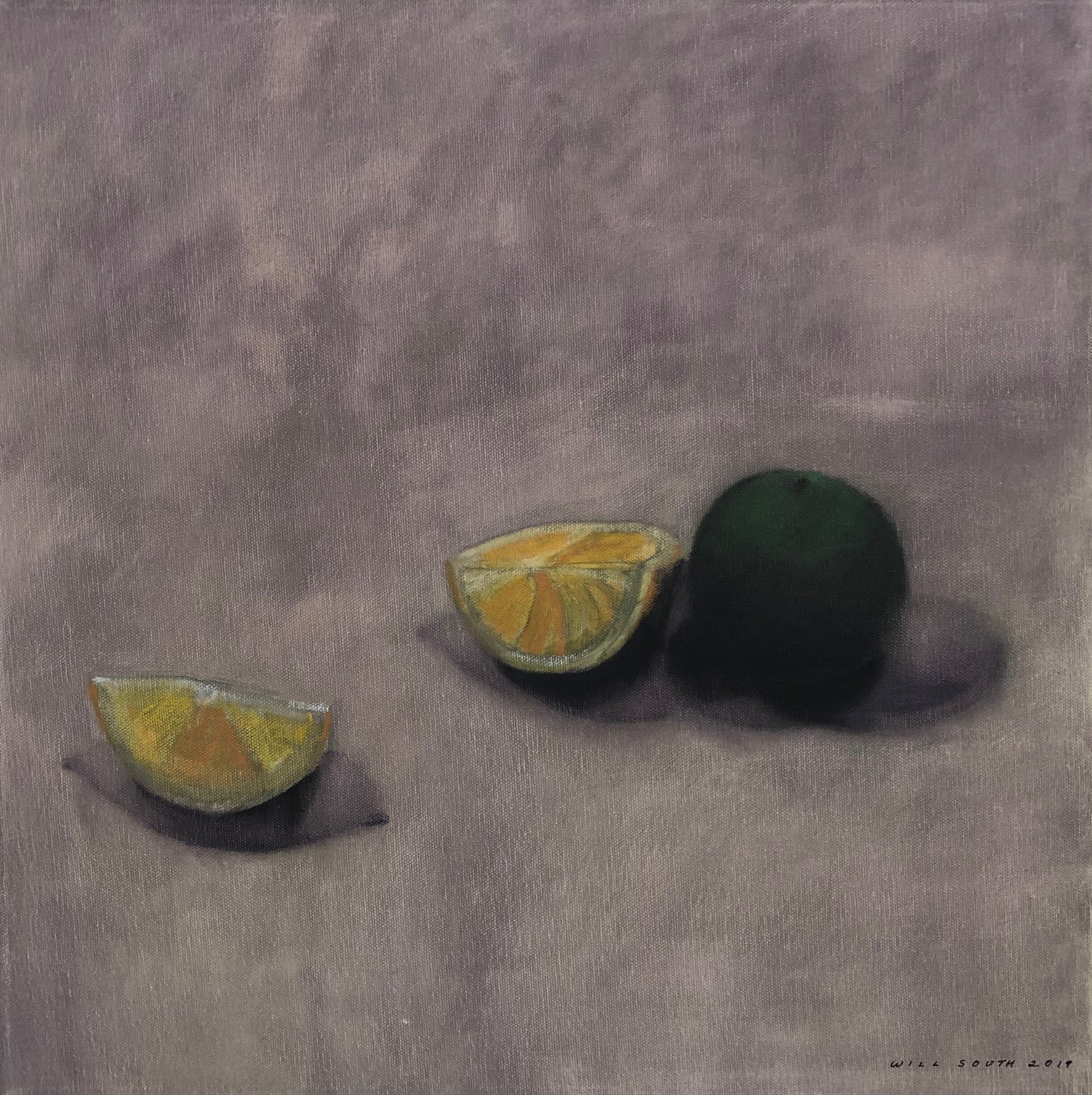 Brevard Still Life, 2019. Oil on canvas, 18 x 18 in. 