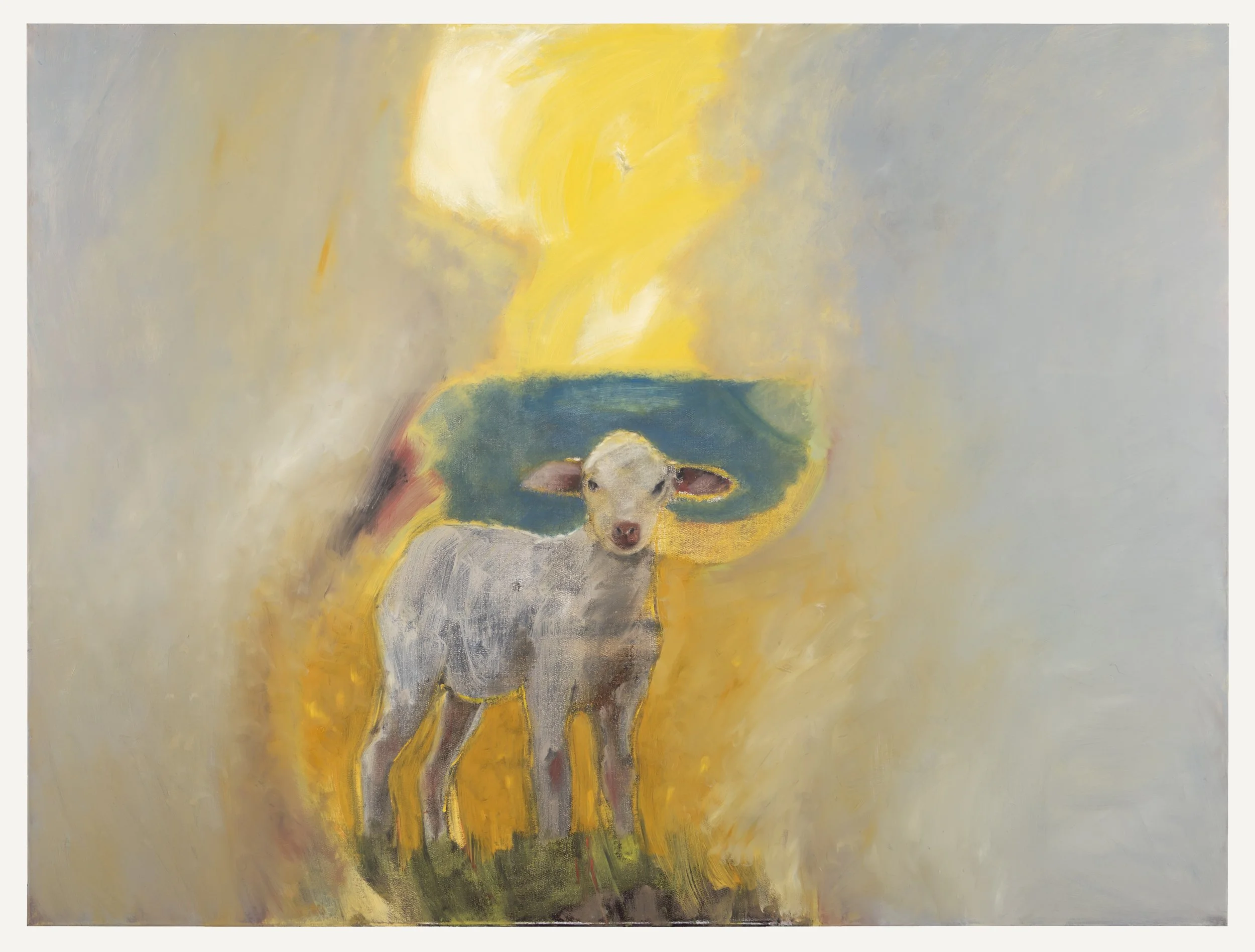 The Last Lamb, 2024, oil on canvas, 36 x 48 in.