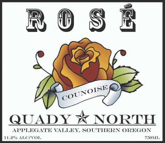 Quady North Counoise Rosé label