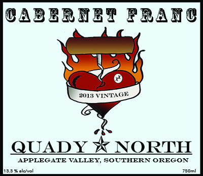 Quady North Cab Franc Applegate Valley label