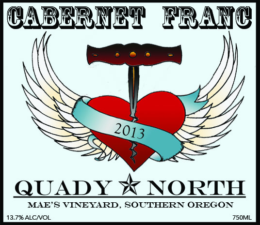 Quady North Cab Franc Mae’s Vineyard label
