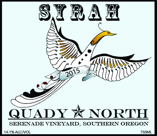 Quady North Syreah Serenade Vineyard label