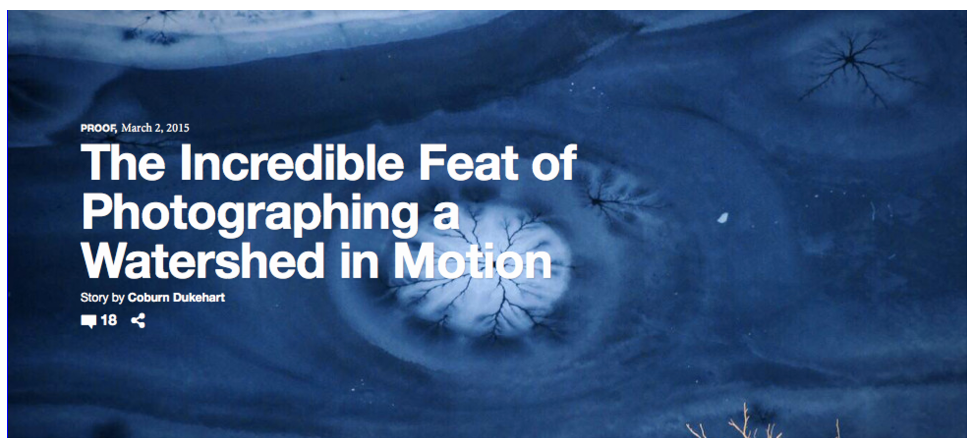 The Incredible Feat of Photographing a Watershed in Motion. PROOF by National Geographic. Featuring Mike Forsberg and Platte Basin Timelapse.