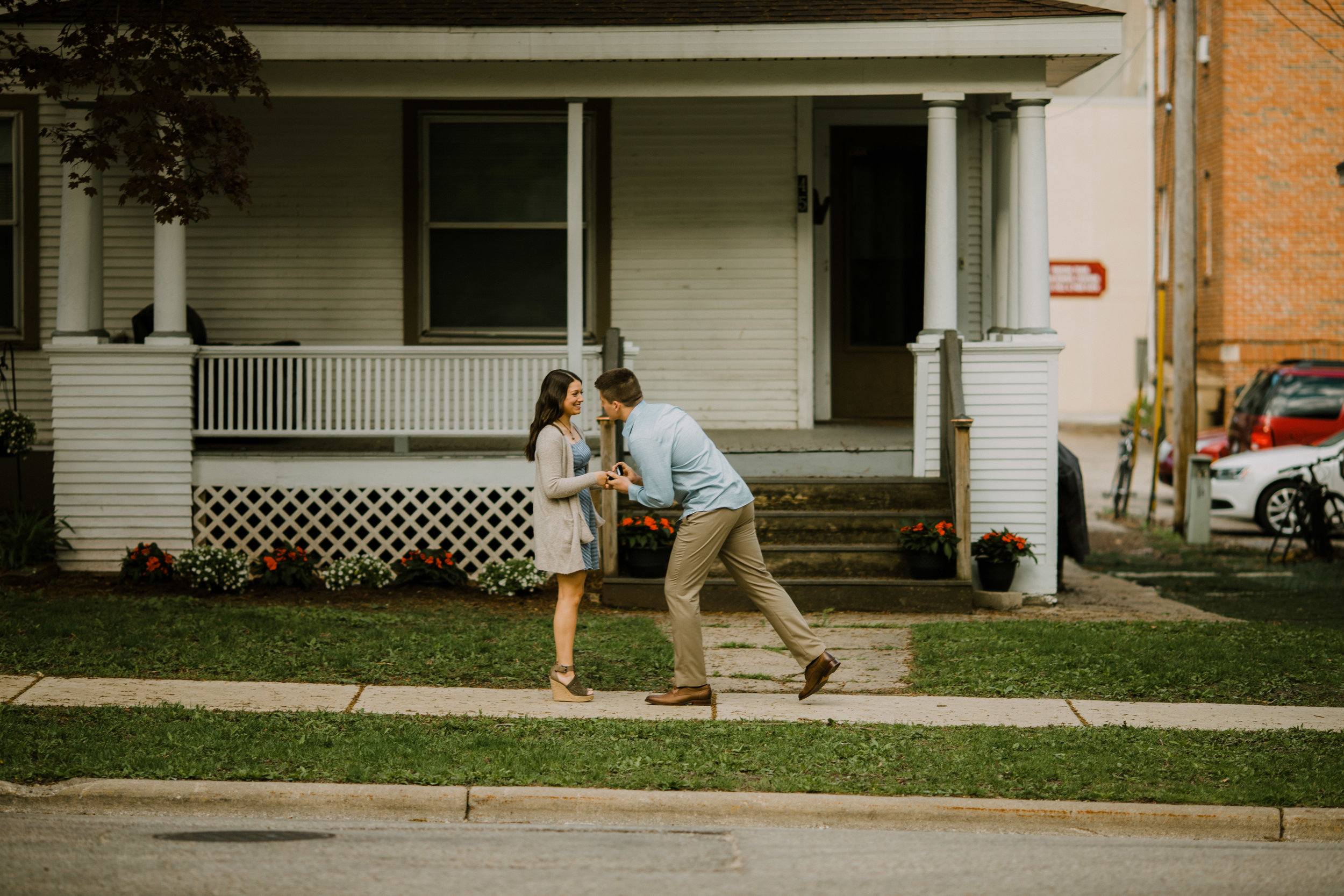 Surprise Proposal Photographer in Madison, Wisconsin