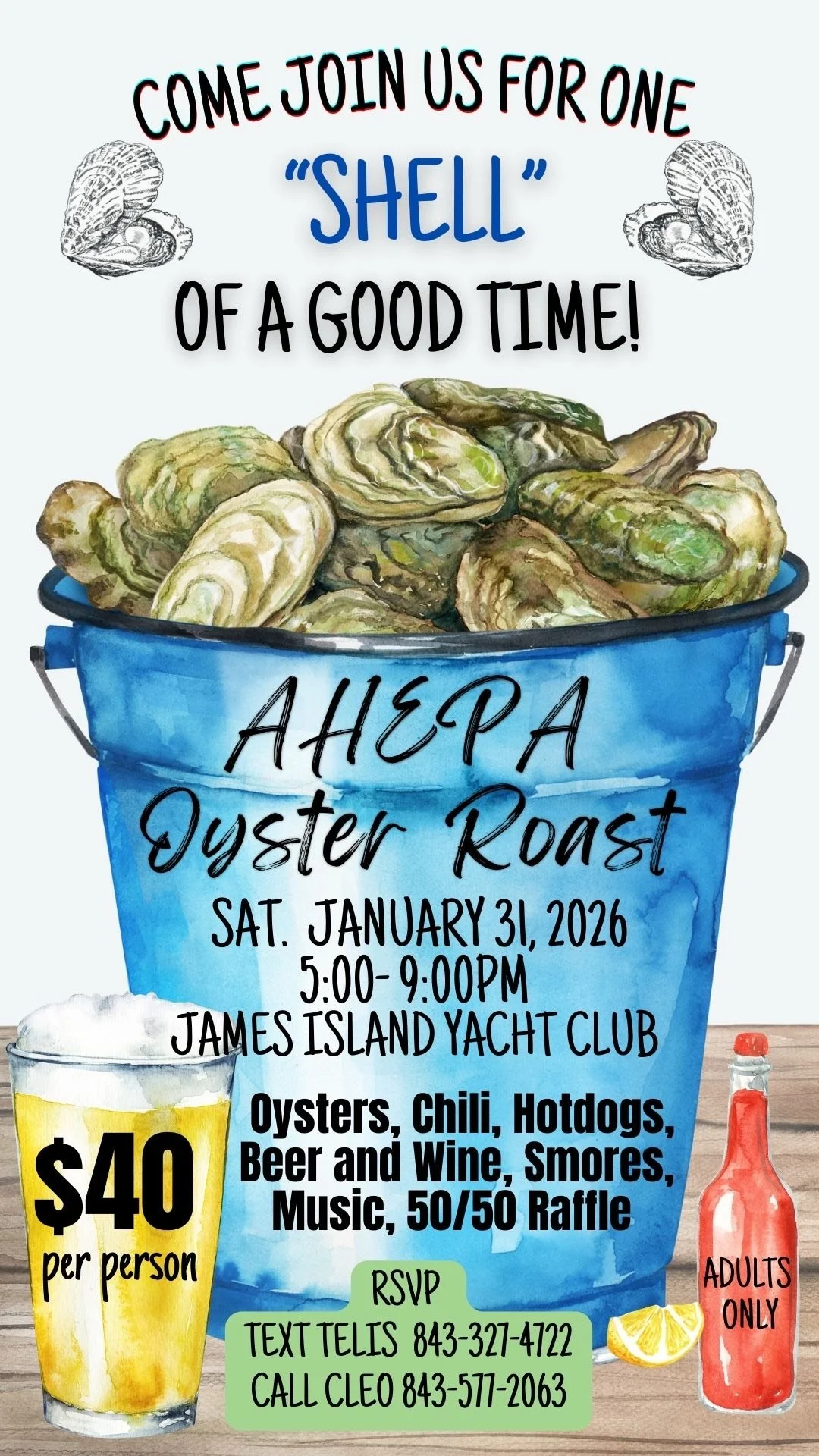 CANCELLED:  AHEPA Oyster Roast 