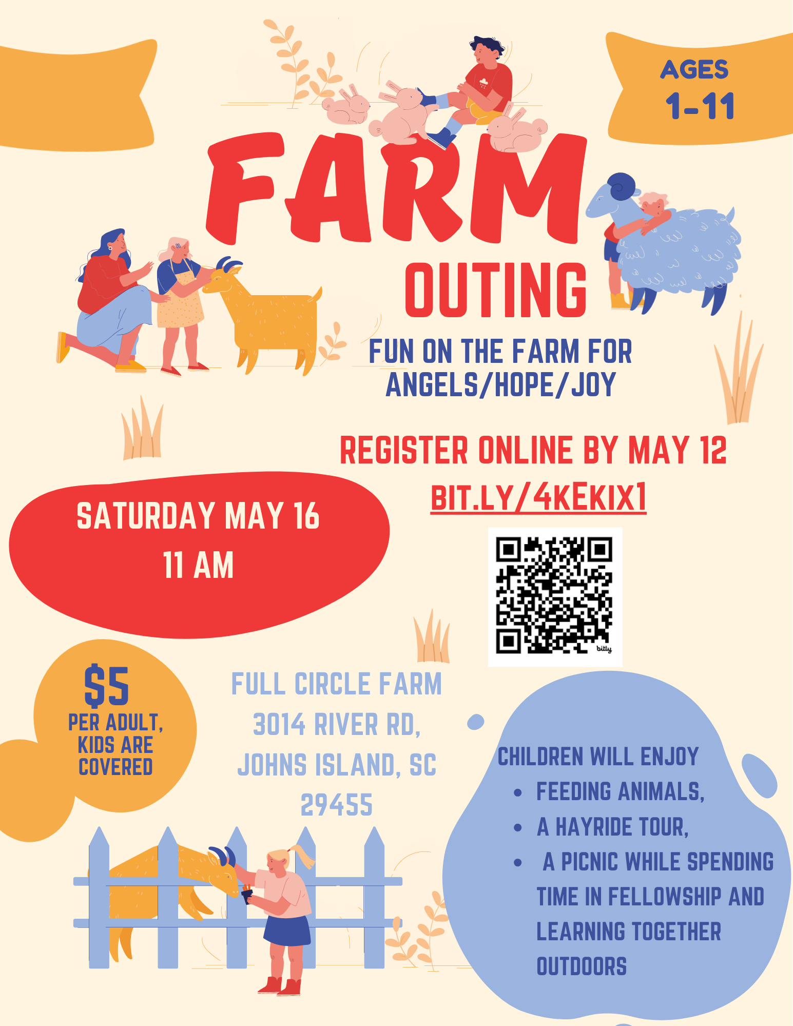 ANGELS/HOPE/JOY at Full Circle Farm May 16