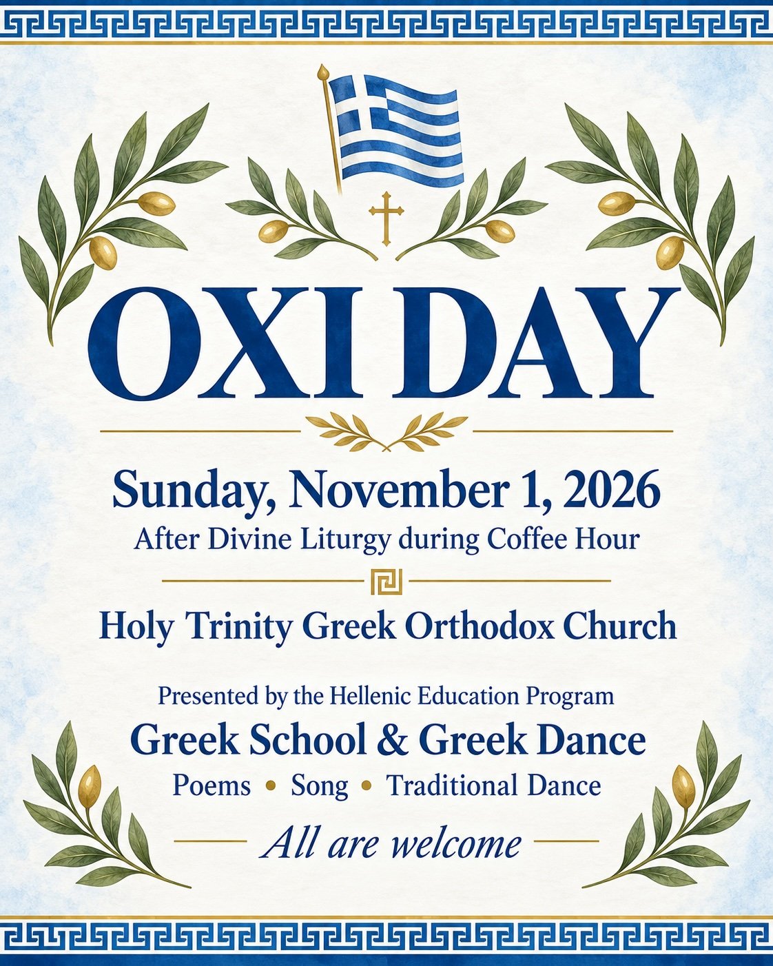 OXI DAY November 1 After Divine Liturgy