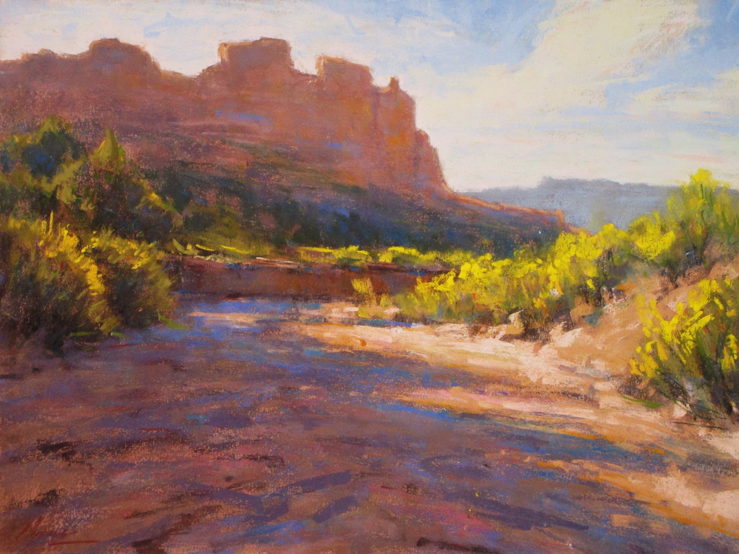 On the Pathway to Mesa Pastel 12 x 16 $2500 L Chavez.JPG