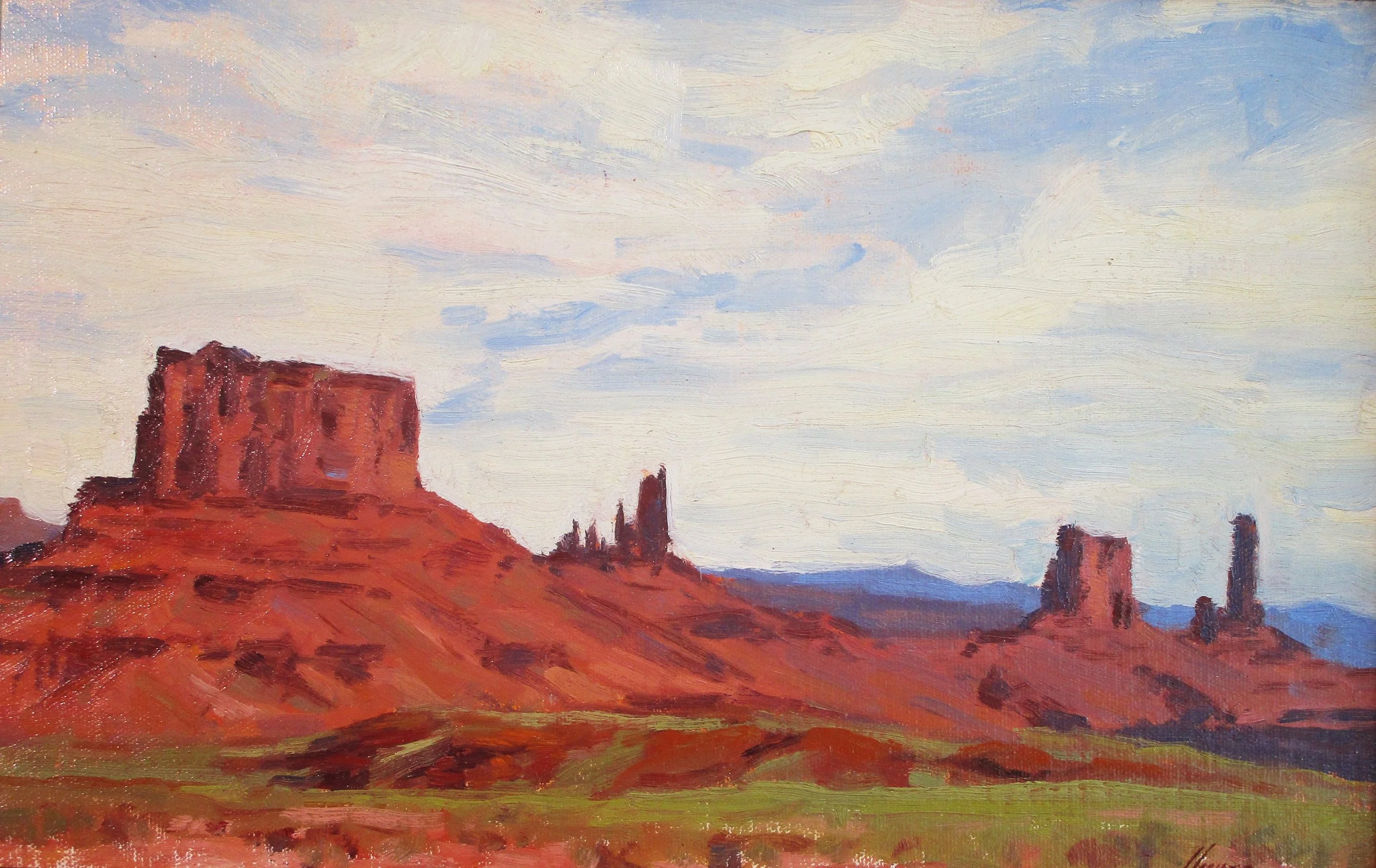 Castle Valley SOLD 11" x 17" Oil