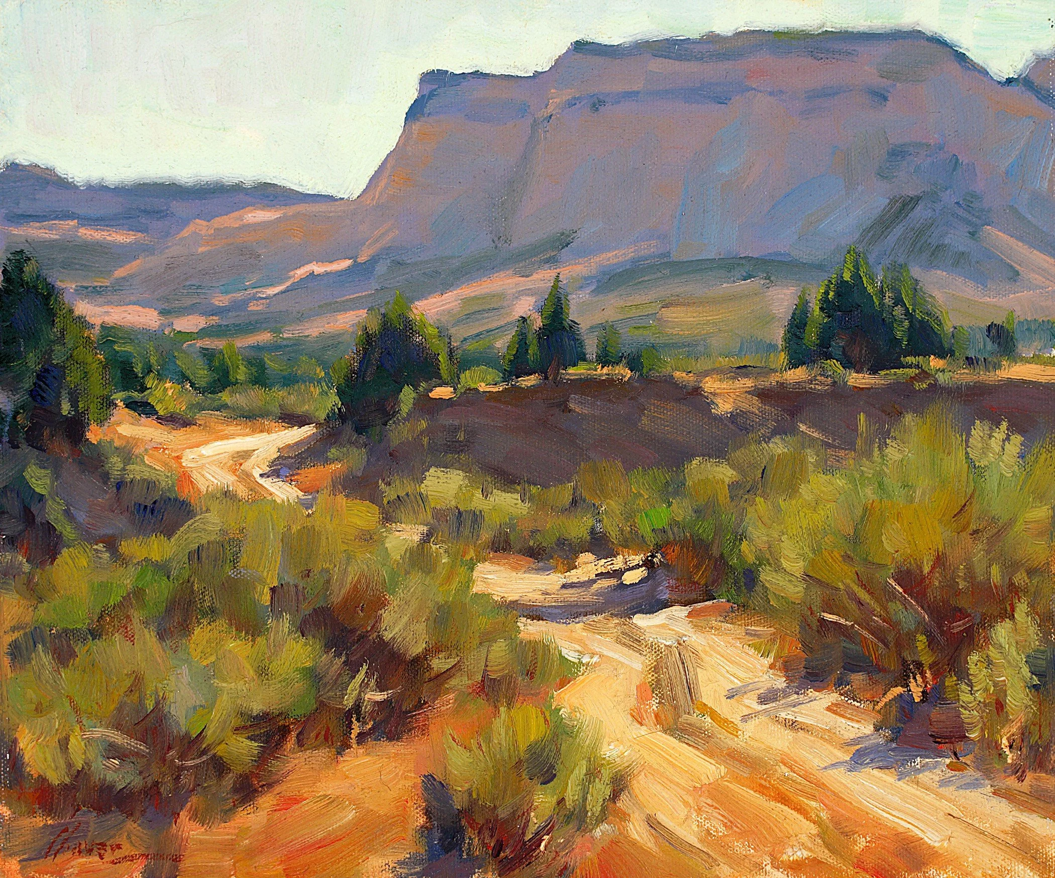 Johnson Canyon Road SOLD 11" x 14" Oil