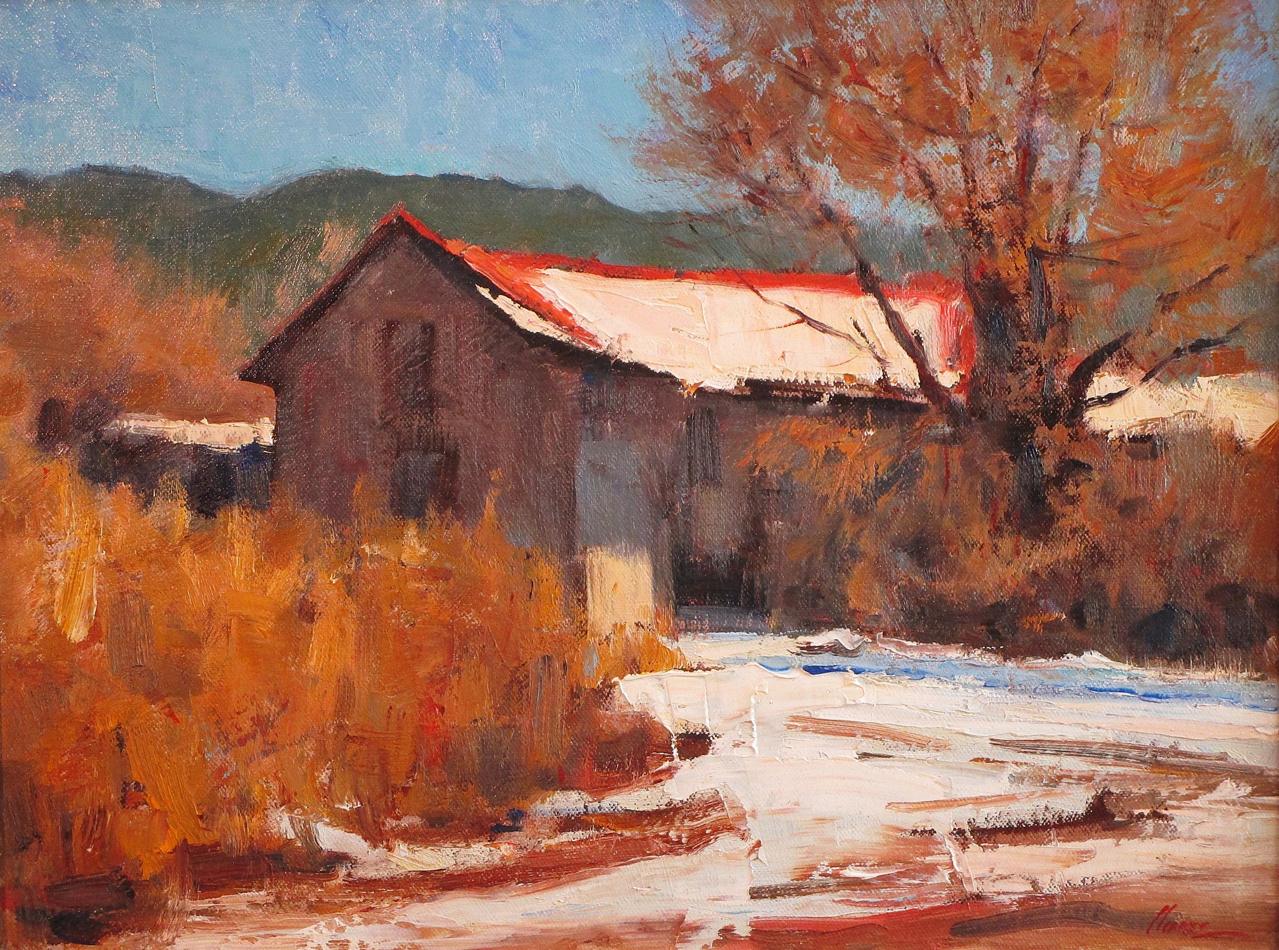 This Old House SOLD oil 12" x 16"