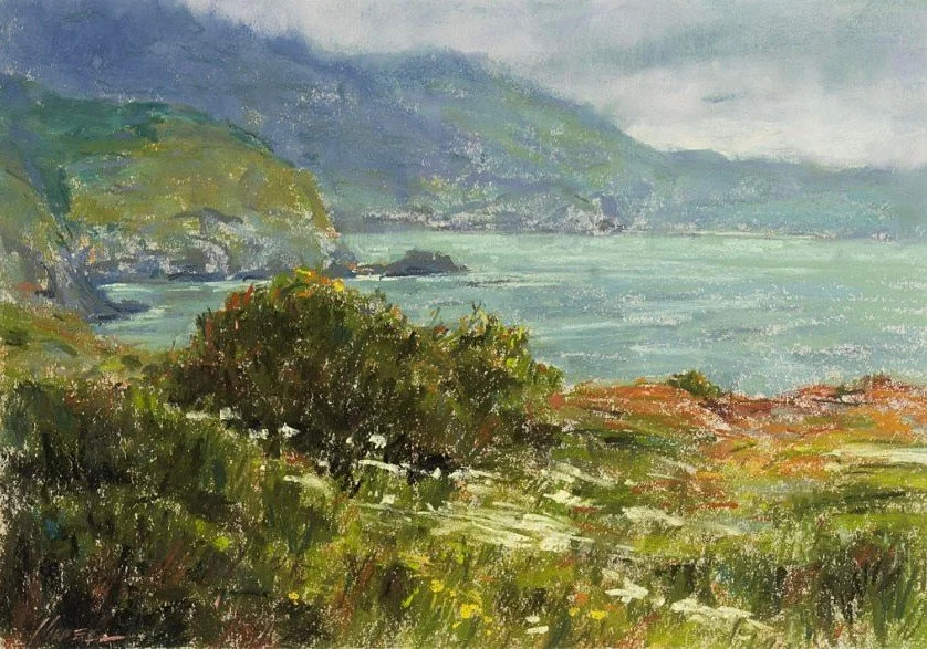 Spring at the Pacific SOLD 9" x 14" Pastel