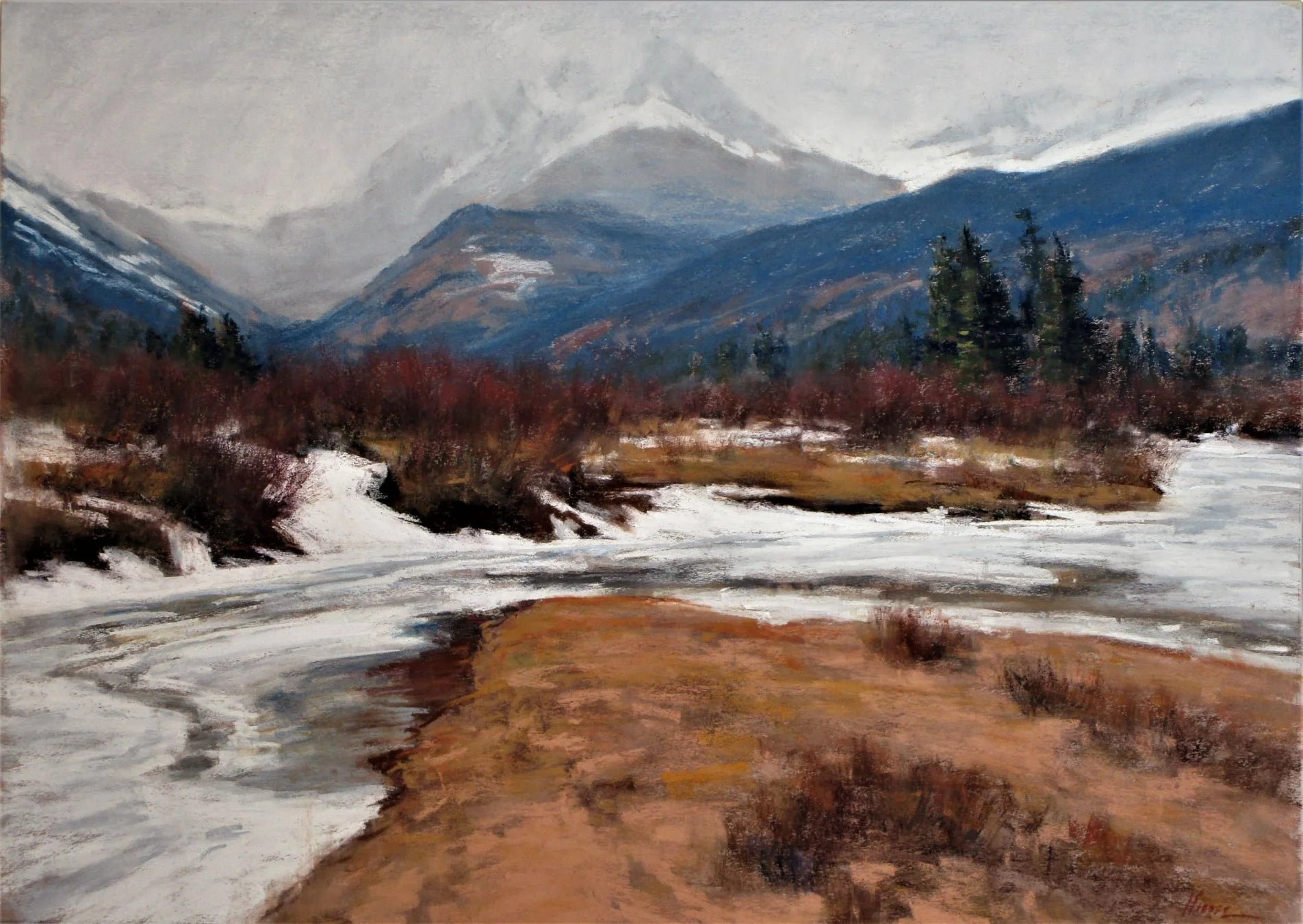 Fall River Valley Pastel 18" x 25"