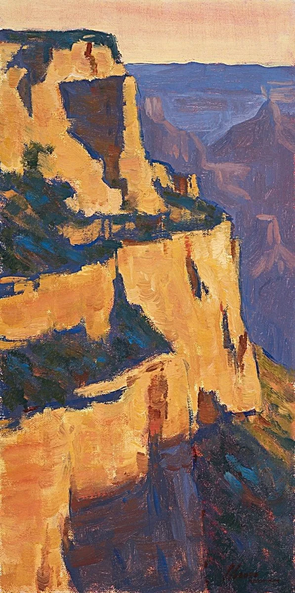 SOLD A beauty to stare into Oil 18" x 9"