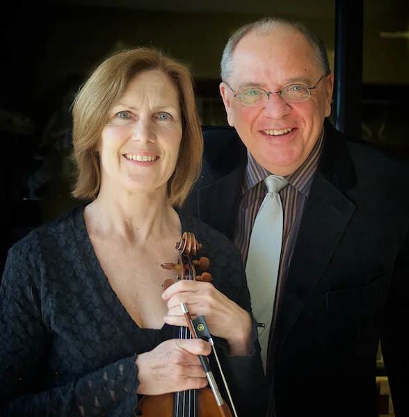 Music director Michael Lyons and string director Laurie Mitchell