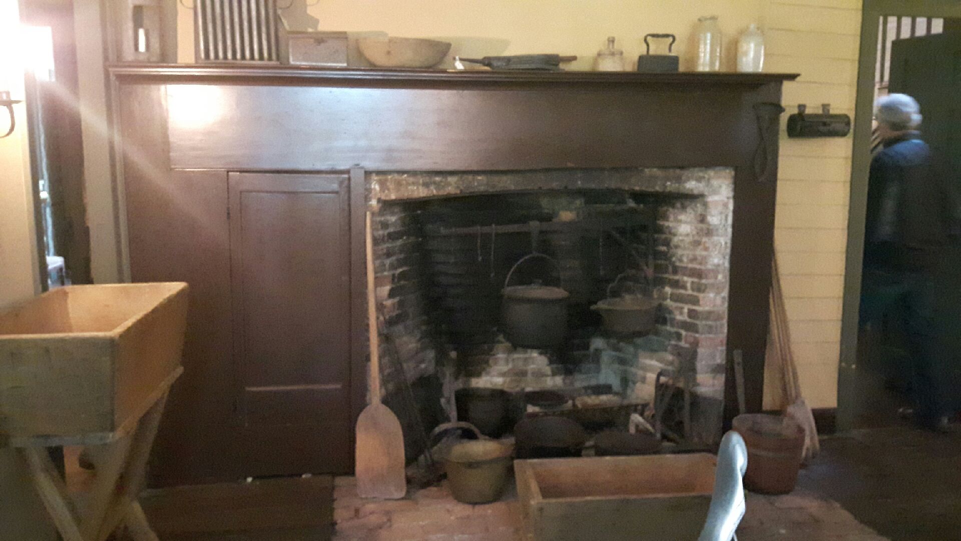  Barnum family meals were cooked in this fireplace 