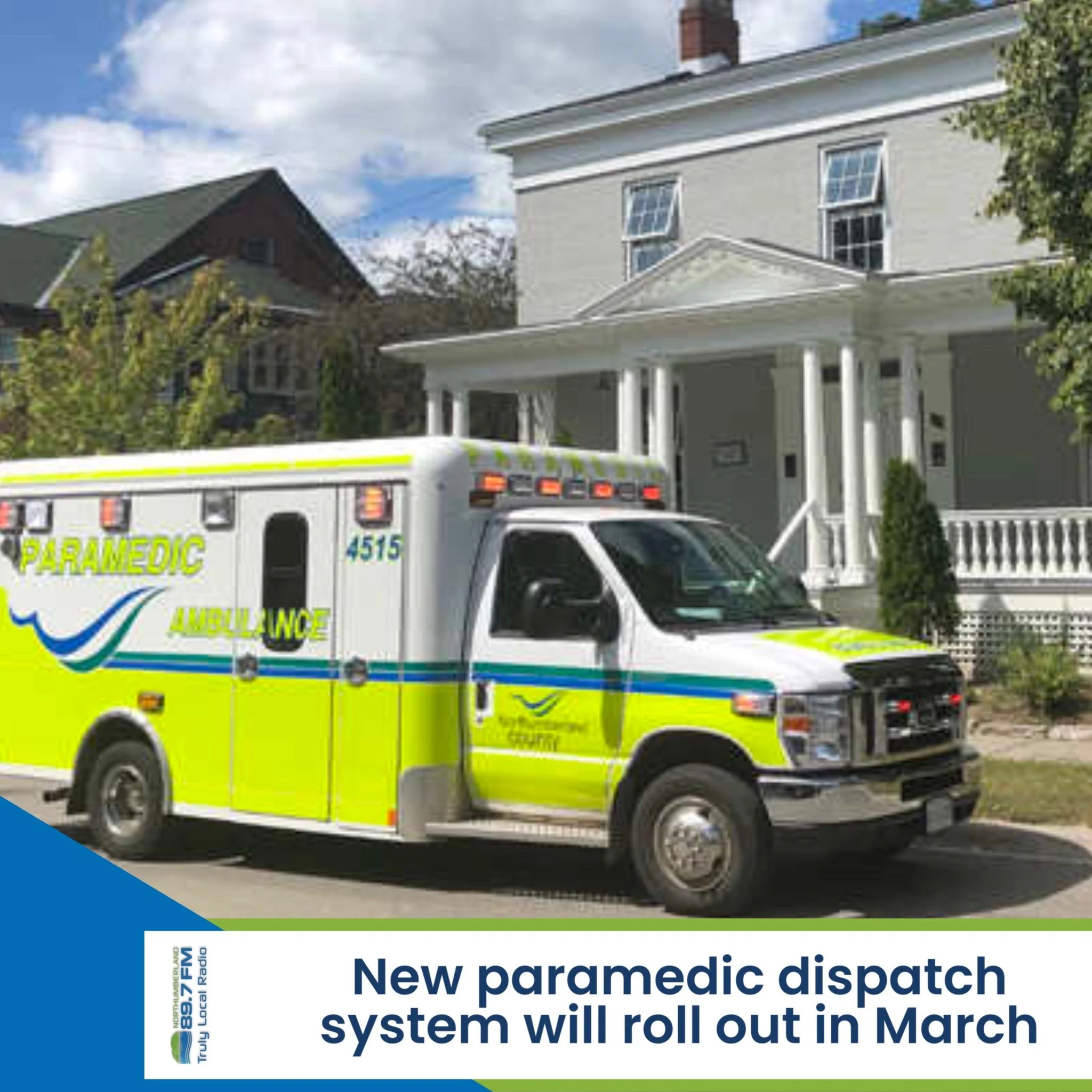New paramedic dispatch system will roll out in March