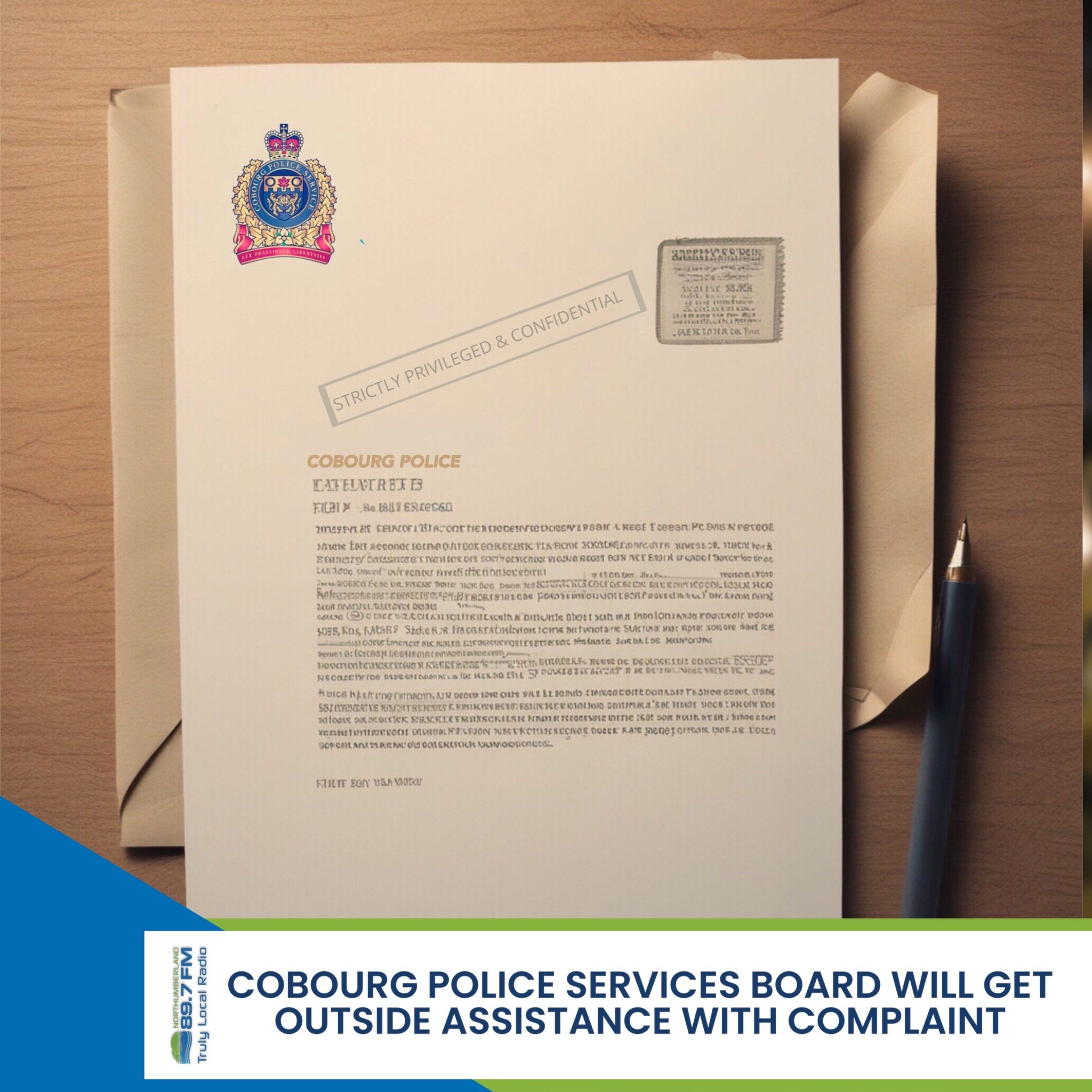 Cobourg Police Services Board will get outside assistance with complaint