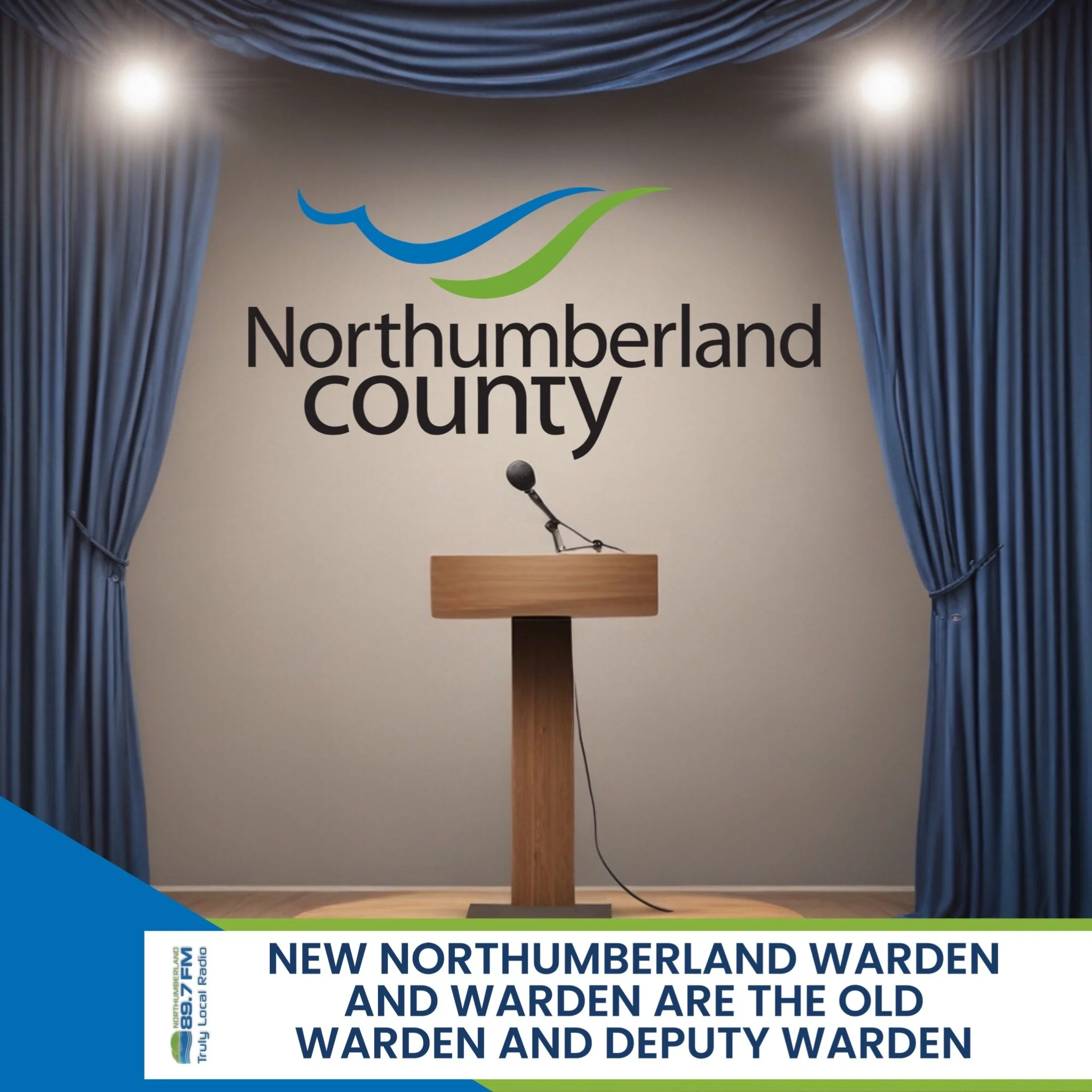 New Northumberland warden and deputy warden are the old warden and deputy warden