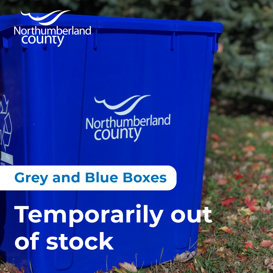 Recycling Bins out of stock in Northumberland County facilities