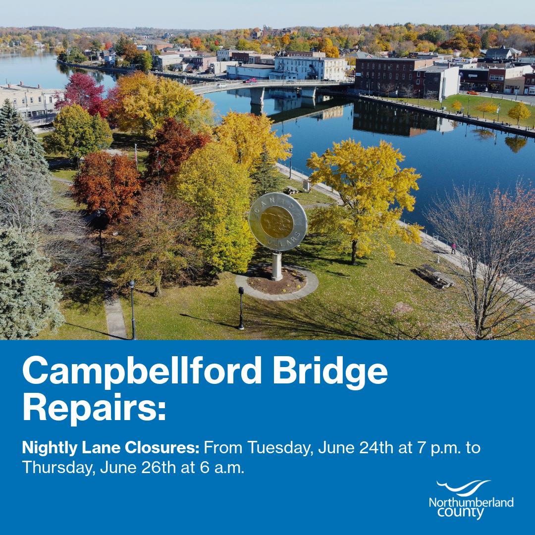Campbellford bridge maintenance to begin next week