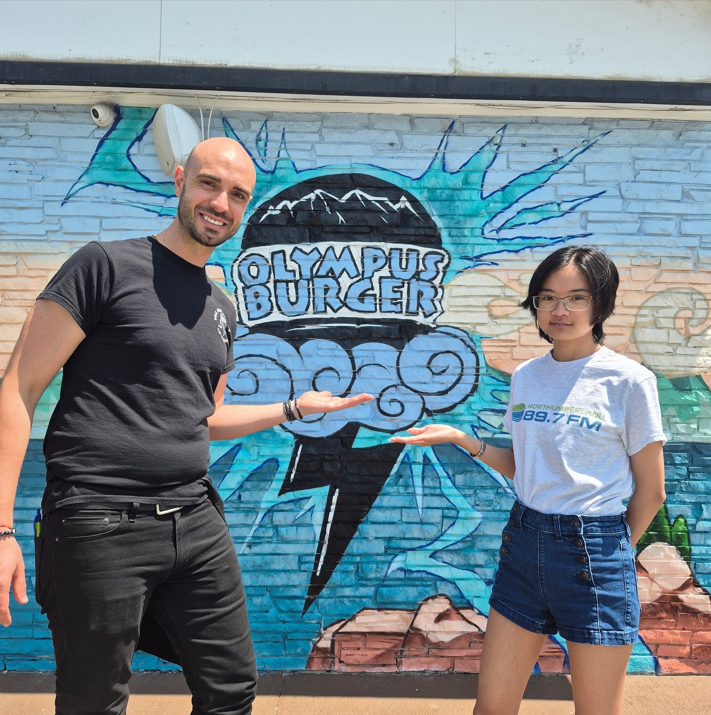 🍔⚡ Jolie from Northumberland 89.7 FM dropped into Olympus Burger in Port Hope to help them meat a major milestone 12 years of flipping greatness! 🎉
From the first bite to the last order, the grill was hot, the vibes were 🔥, and the register never