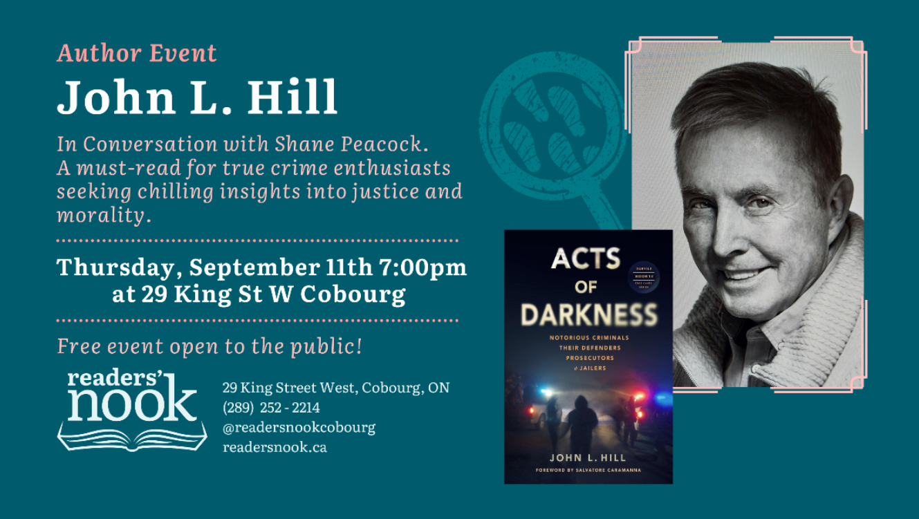 A retired Canadian lawyer's latest book is in the spotlight in a free Thursday event