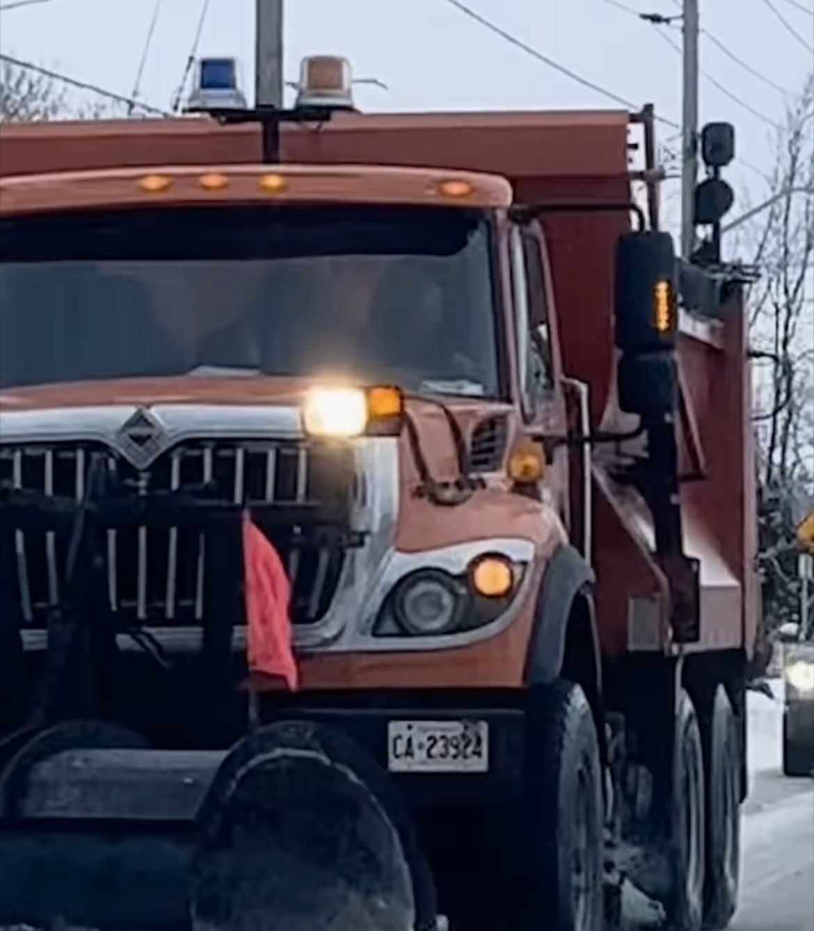 County snowplow operator injured in crash