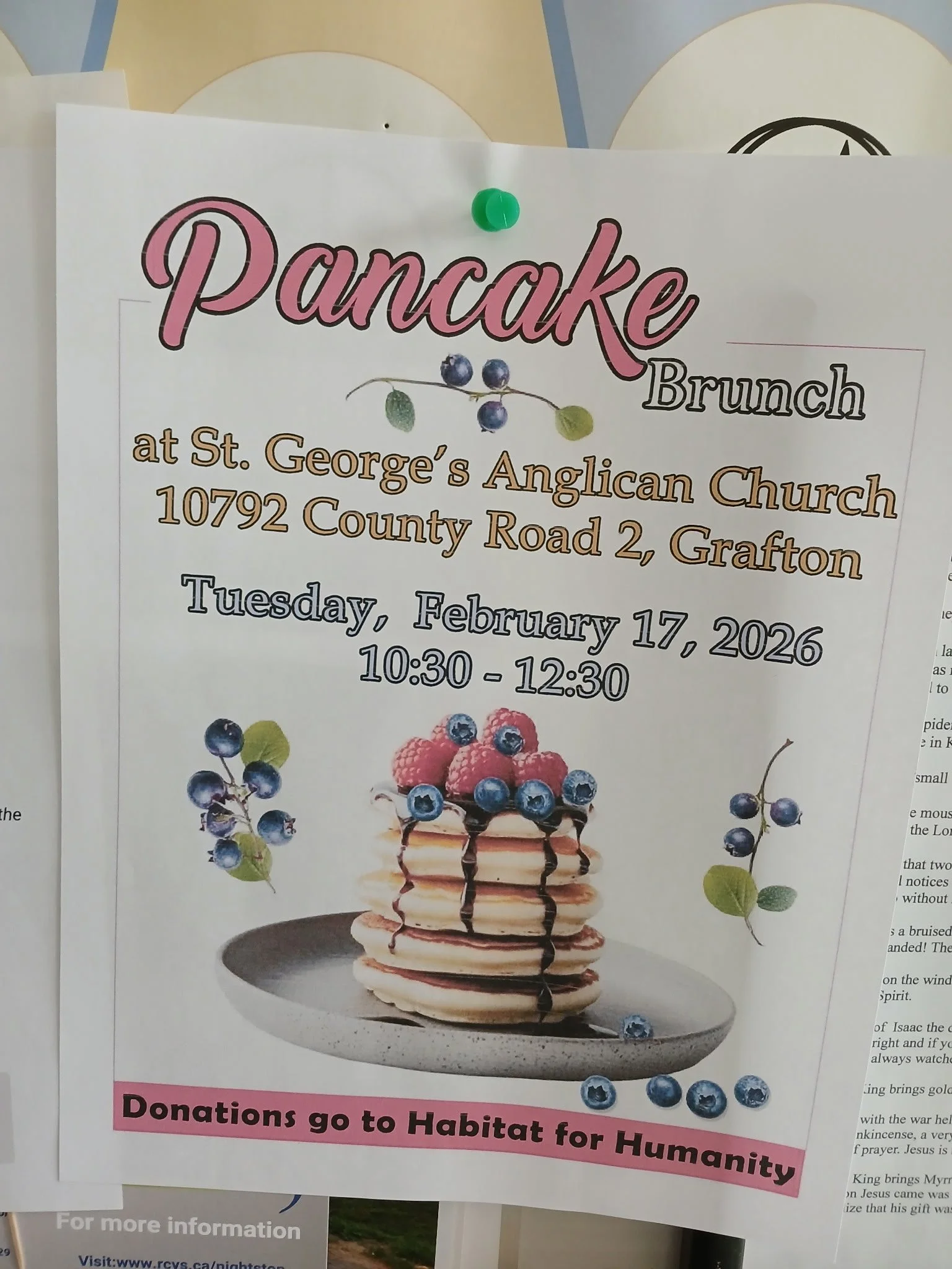 Good food at the pancake brunch – and good works too