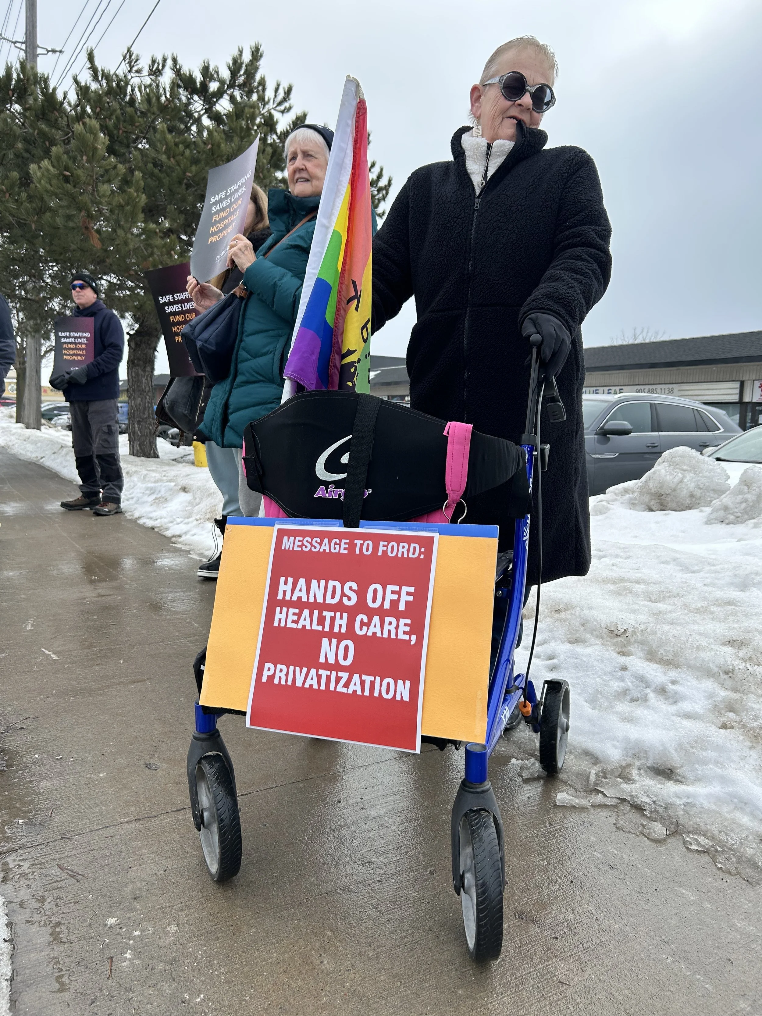 Protestors demand more hospital funding