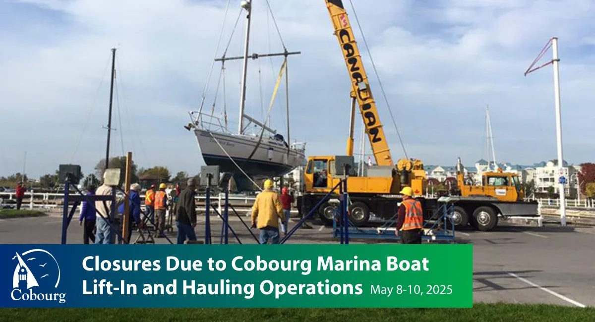 Cobourg announces boat lift closures