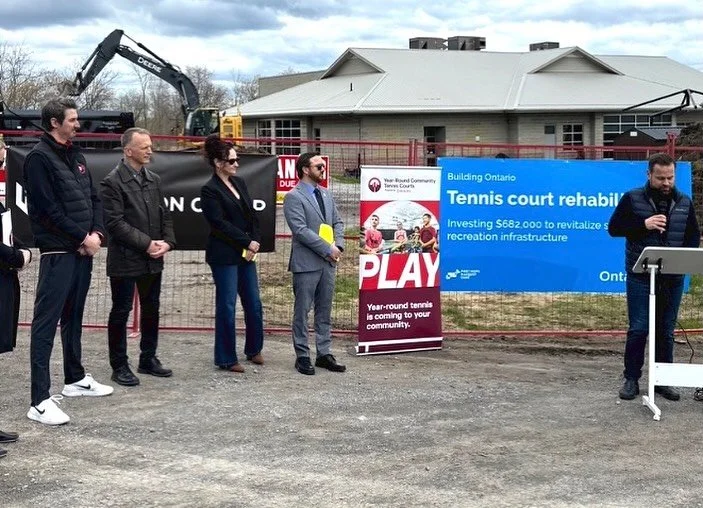 Construction begins on region's only indoor tennis facility