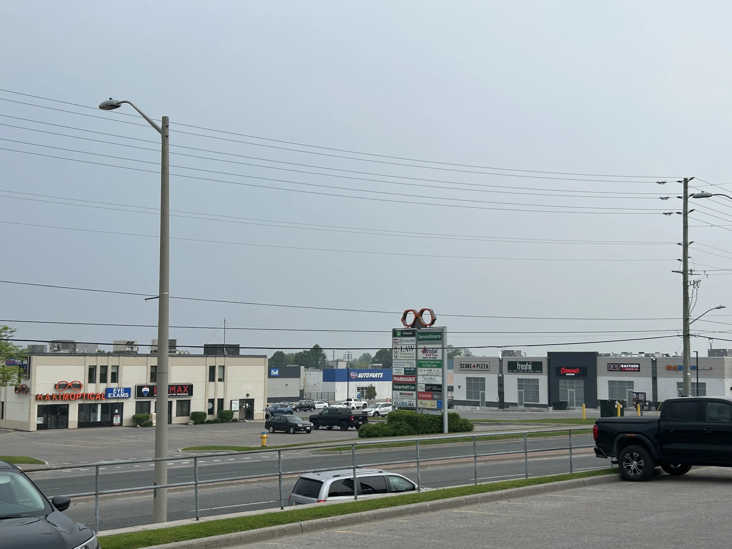 Forest fire smoke causing poor air quality