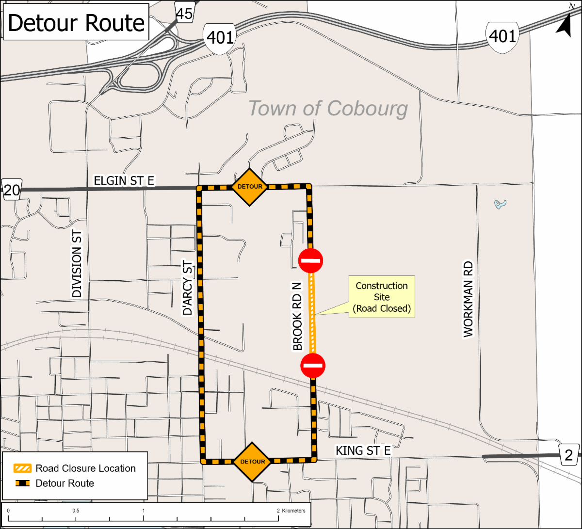 County will close Brook Road North for two days