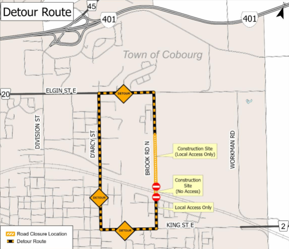 Full Brook Road North closure planned