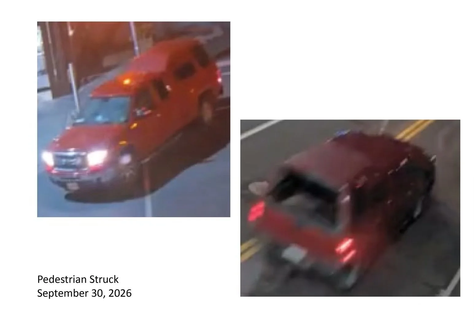 Cobourg Police search for red truck involved in alleged hit and run
