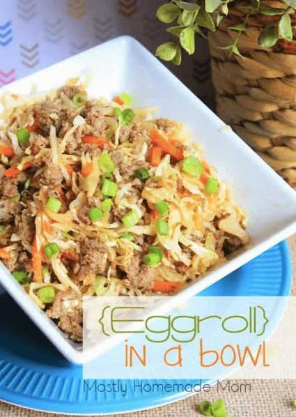 Easy Egg roll in a bowl is a quick dinner idea you can make in less than 15 min.