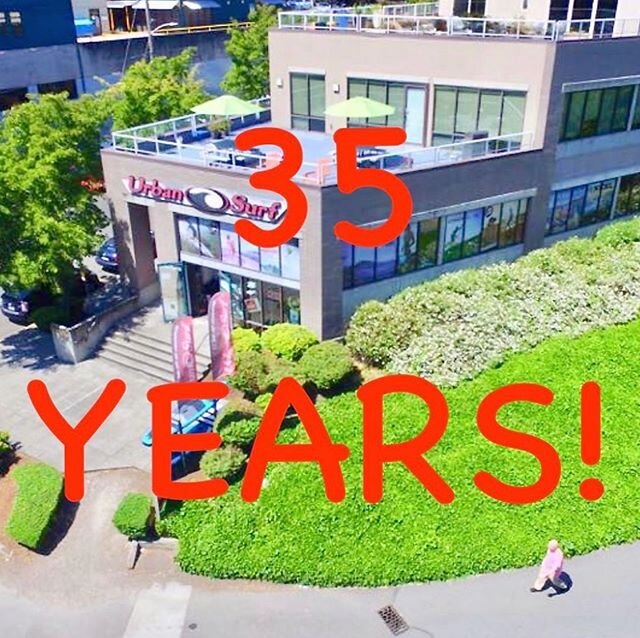 A repost from our team at the shop celebrating 35 years of being in business! Thank you Robin Ogaard for starting it all! And thank you to our Seattle community of Fremont and beyond, you keep small businesses going 🌞🌊 thank you to the ENTIRE @urba