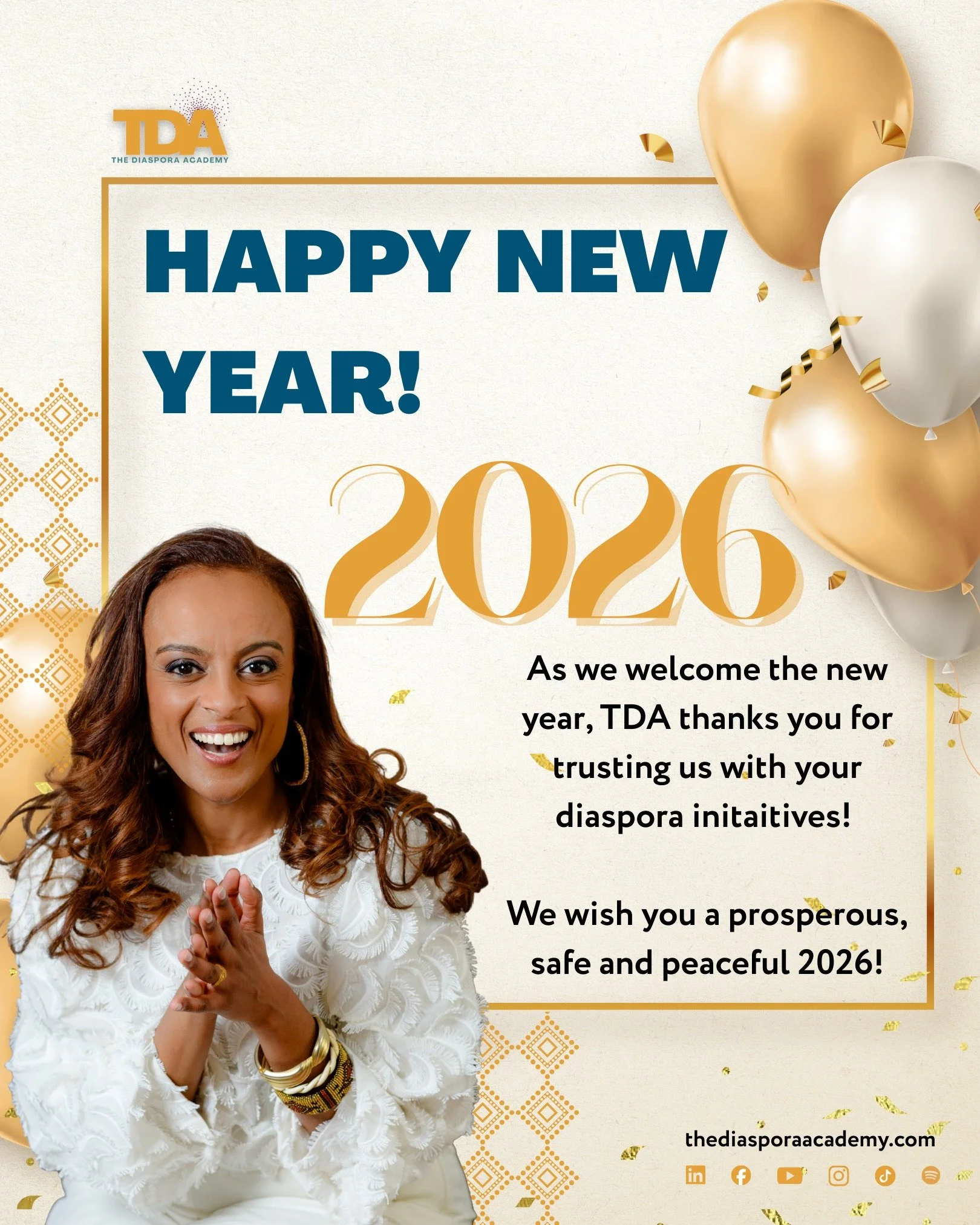 Happy New Year friends! As we usher in 2026, I want to thank you for choosing The Diaspora Academy as your diaspora partner to advance diasporas in development.

Check out our work and learn how we can support your diaspora-related needs in 2026! 

#