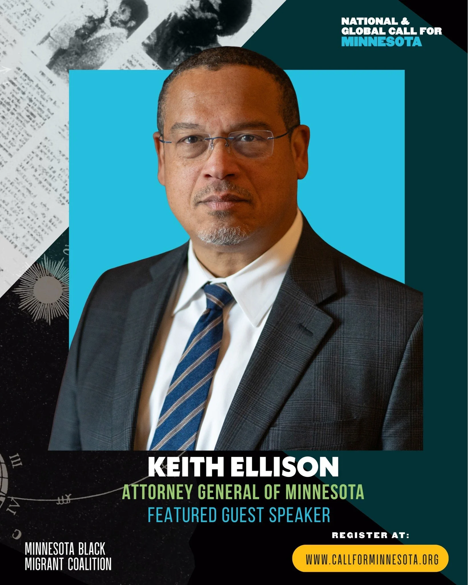 Tomorrow! Join Minnesota Attorney General Keith Ellison and Minnesota organizers, leaders and community members at tomorrow's National &amp; Global Call to Minnesota,  a targeted activation to mobilize solidarity across the country for Minnesota's im