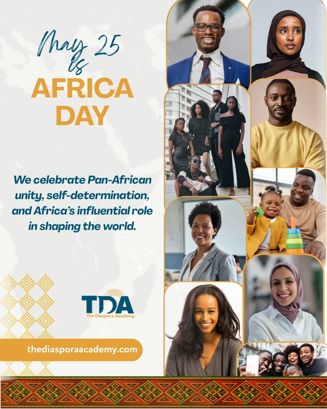 🌍 Today, May 25 is Africa Day, a day originally declared by the Organization of African Unity in 1963, which became known as the African Union in 2002. 

Africa Day is a global declaration of African unity, independence, self-determination and Pan-A