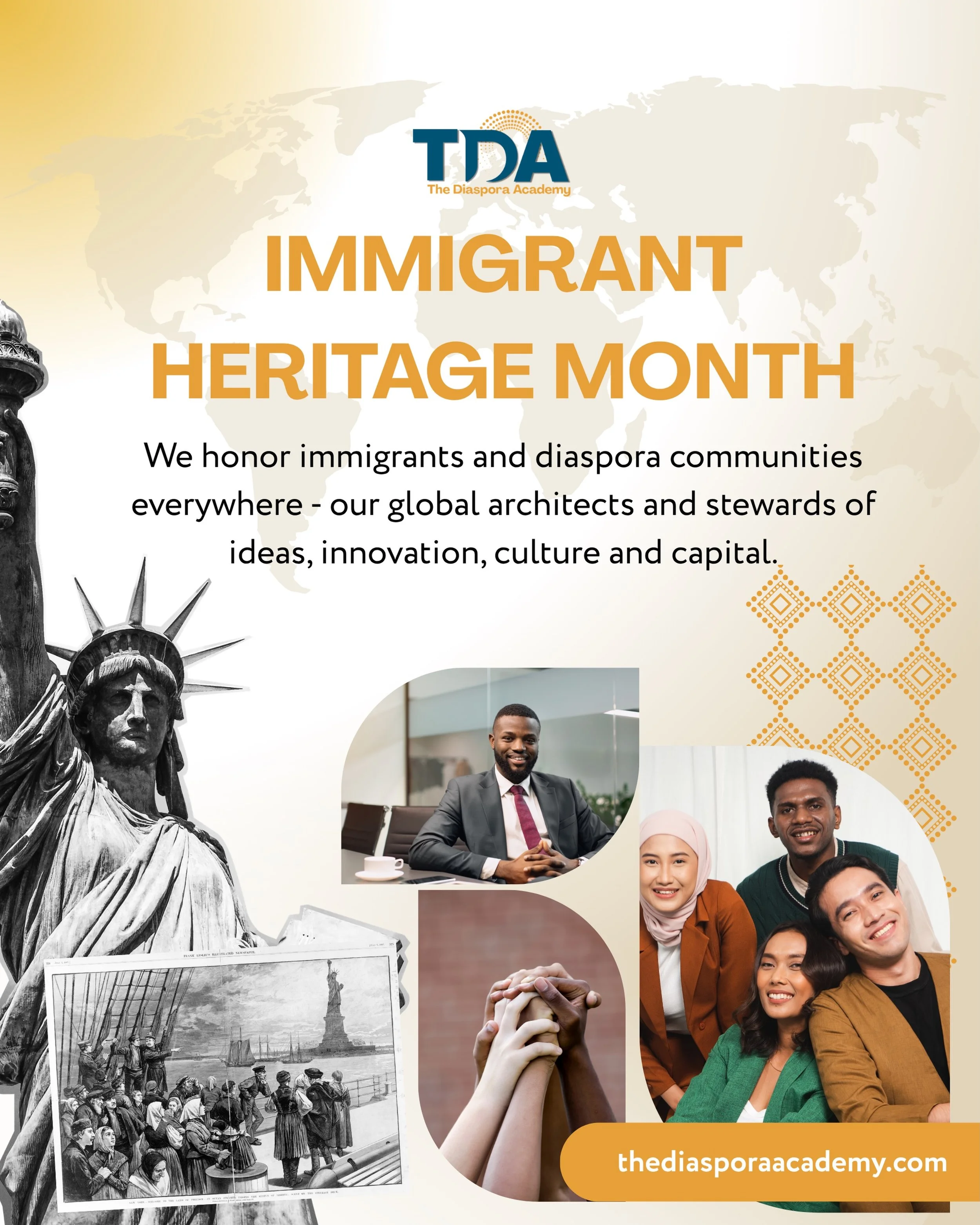 ✨ June is Immigrant Heritage Month.

Immigrants and their children arrive with time, talent, and treasure. They start businesses at higher rates than native-born citizens. They build transnational networks that move resources across borders. They org