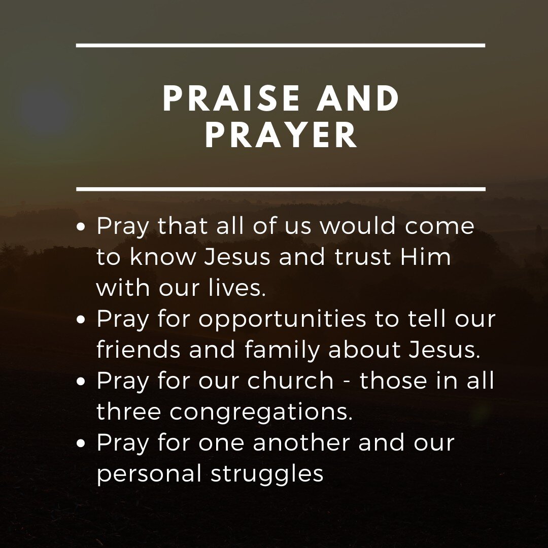 Last Friday at our praise and prayer night, we spent time praying for our youth group, our friends, families, neighbors and our church. Let's continue to pray for God's mercy and grace upon us this Summer as we seek to know Jesus and make Him known