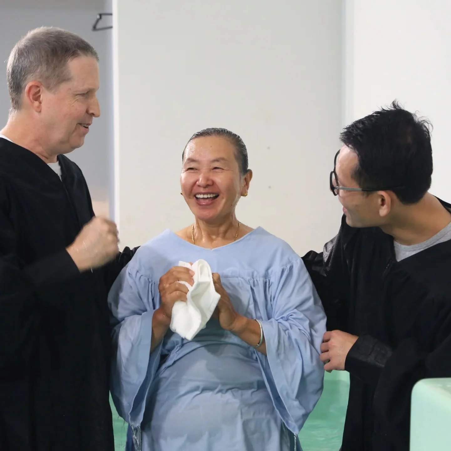 Celebrating baptisms!