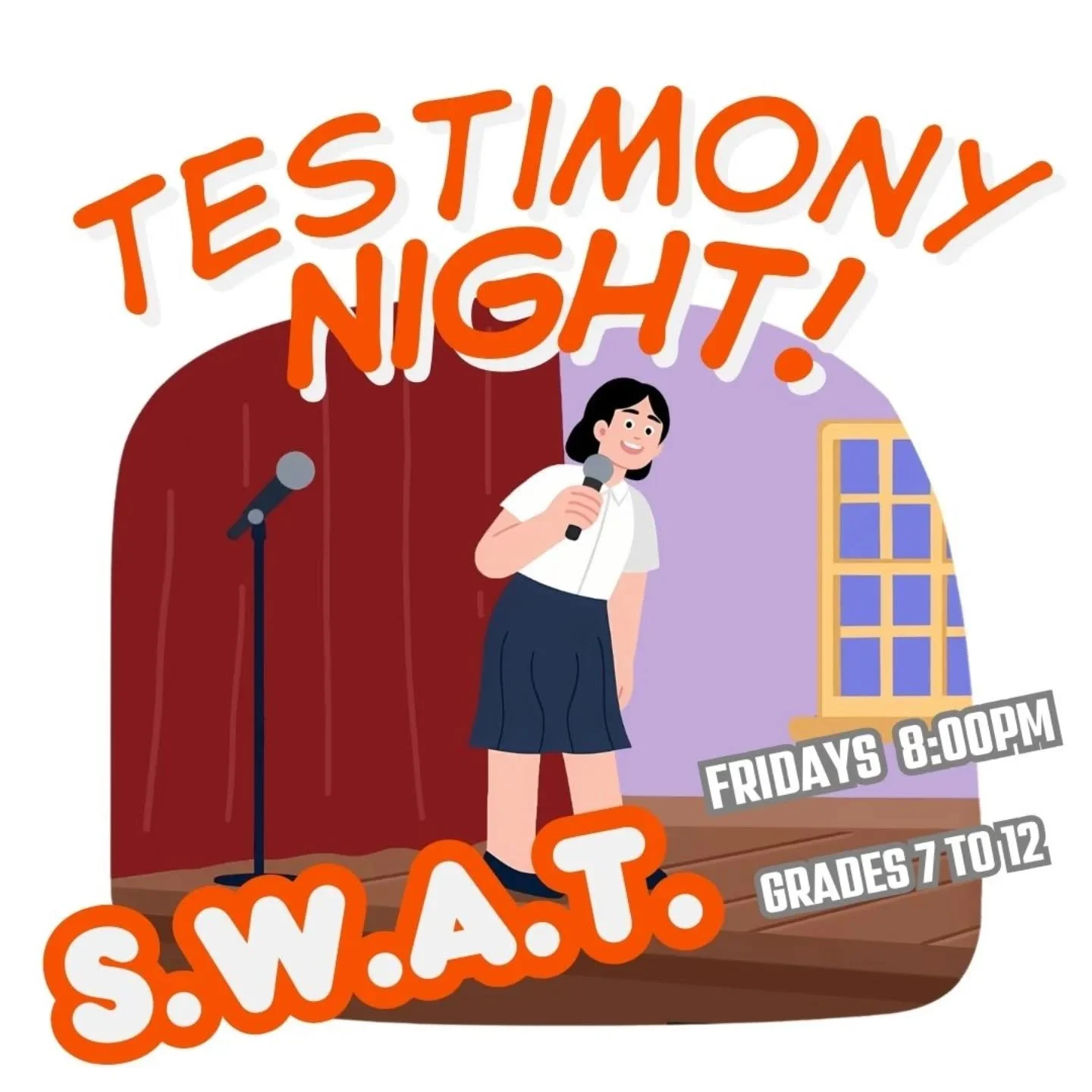 This Friday we'll have 3 guest speakers sharing their stories about what Christ has done in their lives!