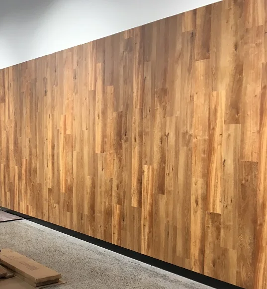 Image above was taken on a Commercial job we did in Spencer Street, Melbourne and is a great example of using vinyl to create a feature wall in a commercial environment.