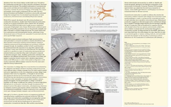 Behavioural Production: Autonomous Swarm-Constructed Architecture. 