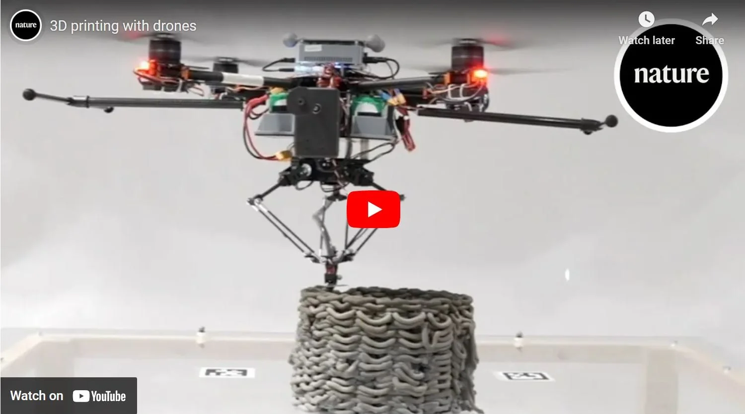 Nature Journal Exposé Video on Aerial Additive Manufacturing 